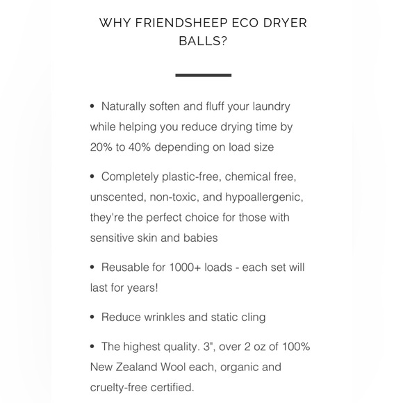 Friendsheep Eco-Sleep Dryer Balls 3pack - Picture 4 of 6
